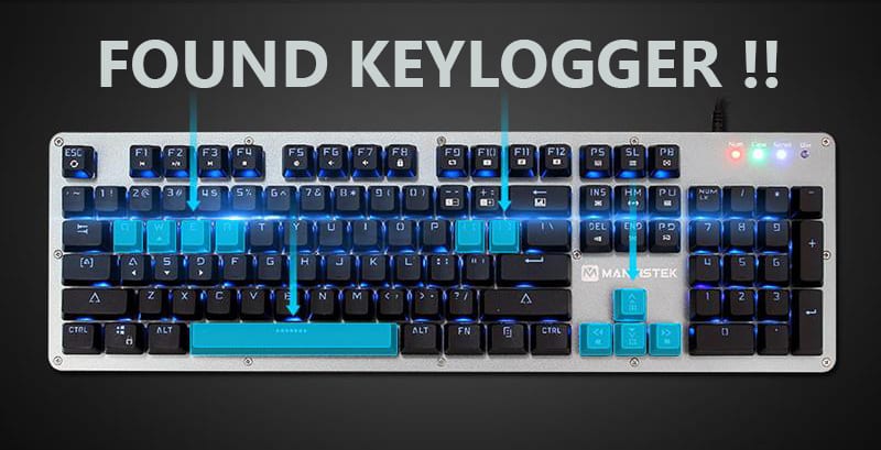 The MantisTek GK2 keyboard records everything you type with a built-in keylogger