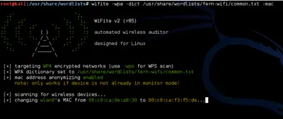 Wifite – Mass Wifi WEP / WPA Key Cracking Tool
