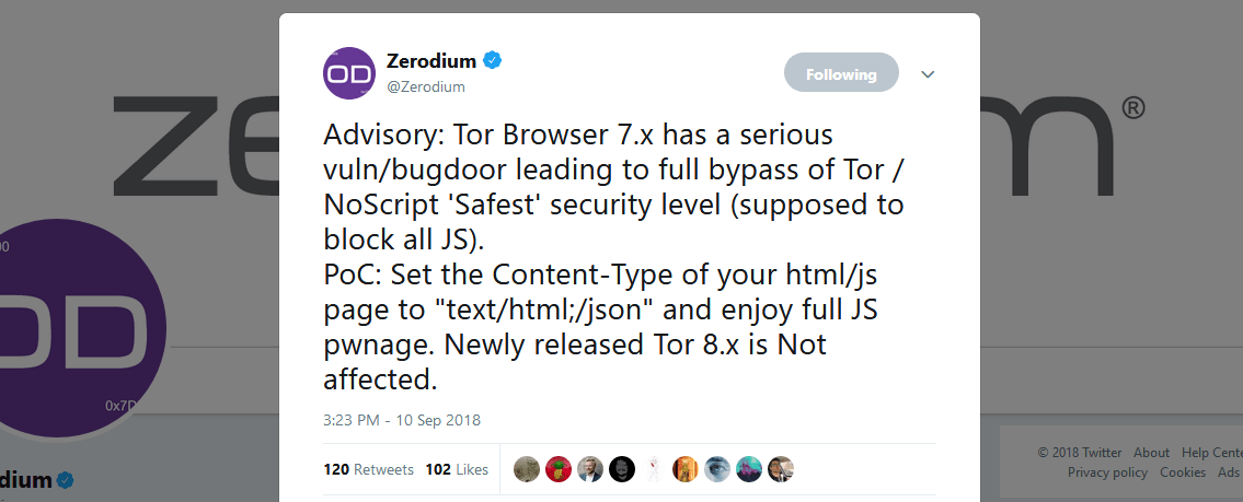 Tor Browser Zero-Day Vulnerability Revealed Online – Patch Now