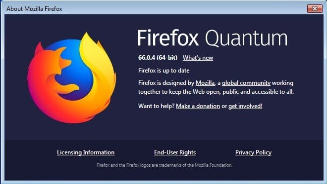 Mozilla releases Firefox 66.0.4 with fix for Disabled add-ons
