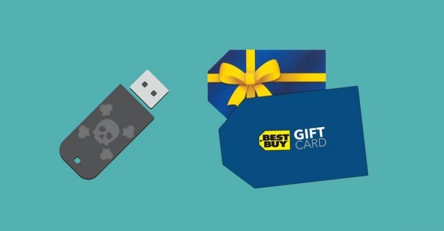 Hackers sending malicious USB drives using Best Buy gift cards