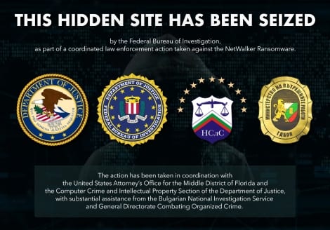 NetWalker ransomware’s websites seized by Law Enforcement