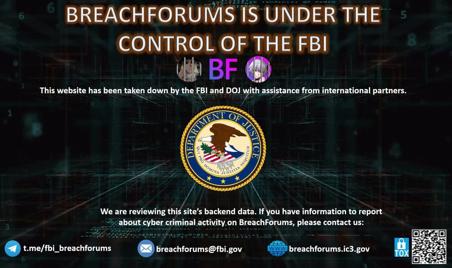 FBI seized the notorious BreachForums hacking forum